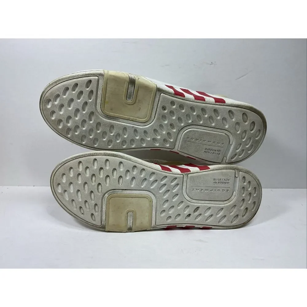 Adidas‎ Originals EQT Mens 10.5  Shoes Basketball Sneakers White Red Stripes